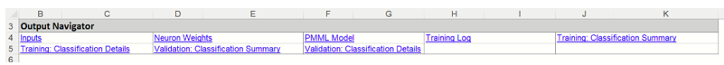 Neural Network Classification Output Navigator