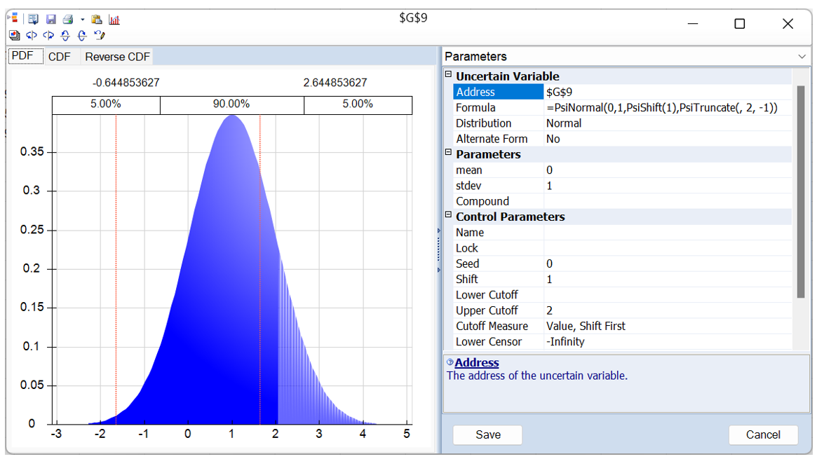 =PsiNormal(0, 1, PsiShift(1), PsiTruncate( , 2, -1)