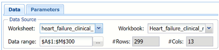 Data Source section of Generate Synthetic Data tab